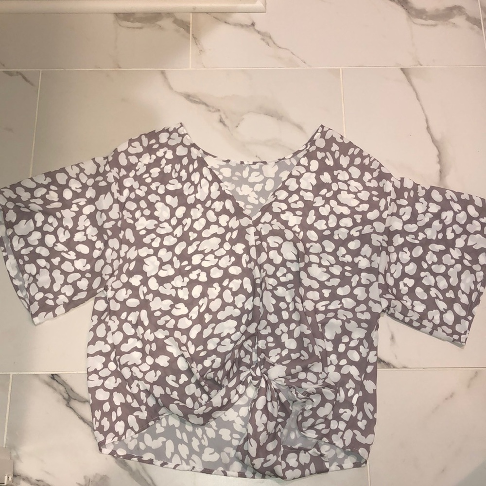 Animal print top